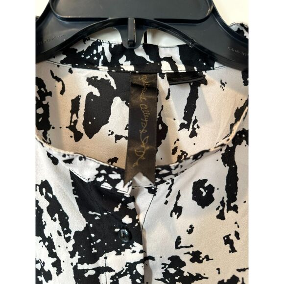 Women's Petticoat Alley Black and Cream Marble Mini Dress Size L - Picture 3 of 3